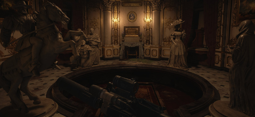 Маска печали Resident Evil: Village и загадка со статуями
