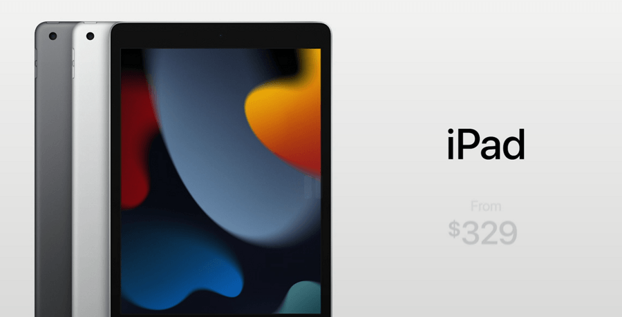 iPad с презентации Apple 14 сентября 2021 года